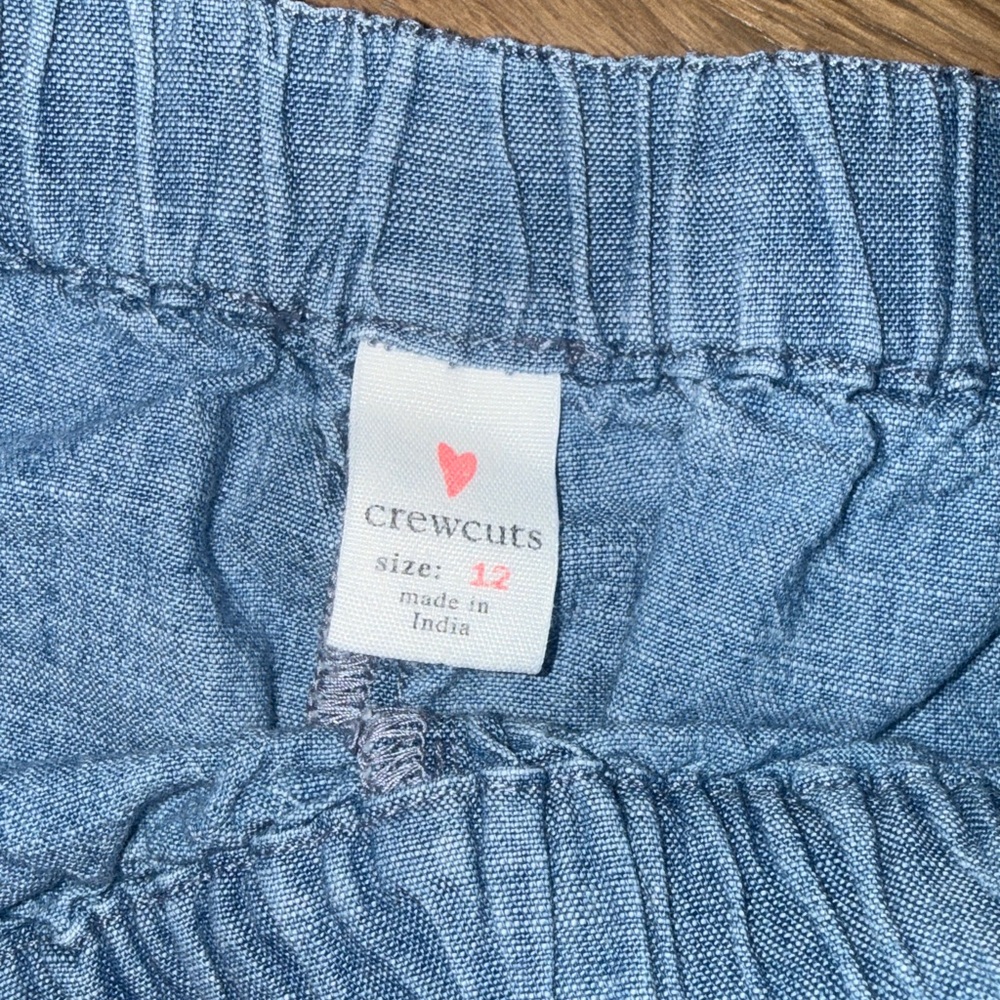 Crewcuts Ruffle Chambray Shorts - Picture 3 of 3